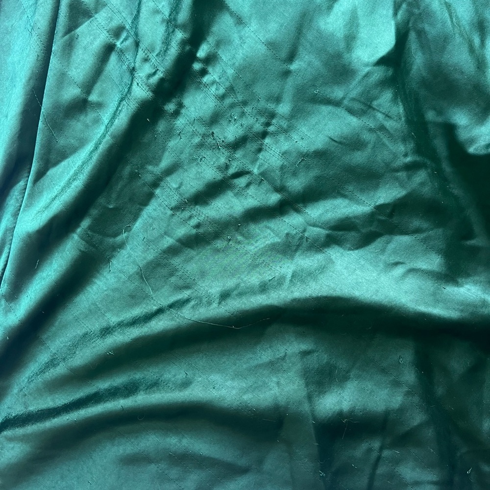 Love in your life emerald green satin halter maxi dress - Snag at Hem - Picture 4 of 6
